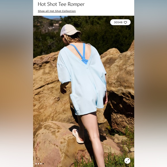 NWOT Free People Hot Shot tee romper - Picture 3 of 4